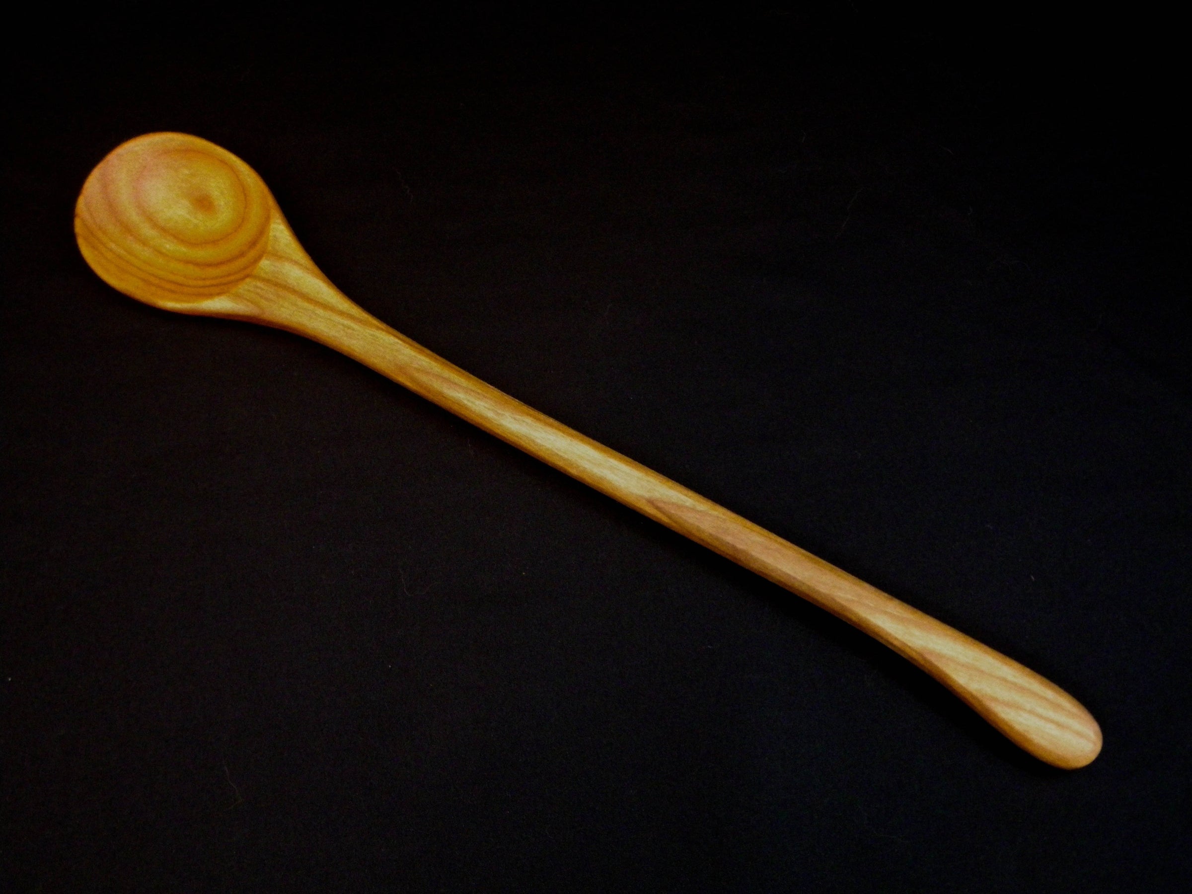 Long Wooden Ladle  White Forest Spoons